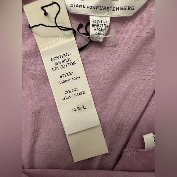 Diane Von Furstenberg Lorvette Whisical Lilac/Rose L‎ Spaghetti Strap fairycore - Picture 6 of 7
